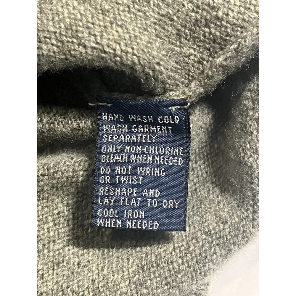 Polo Ralph Lauren Vintage Lambswool Sweater Vest Mens Large Olive Green Preppy